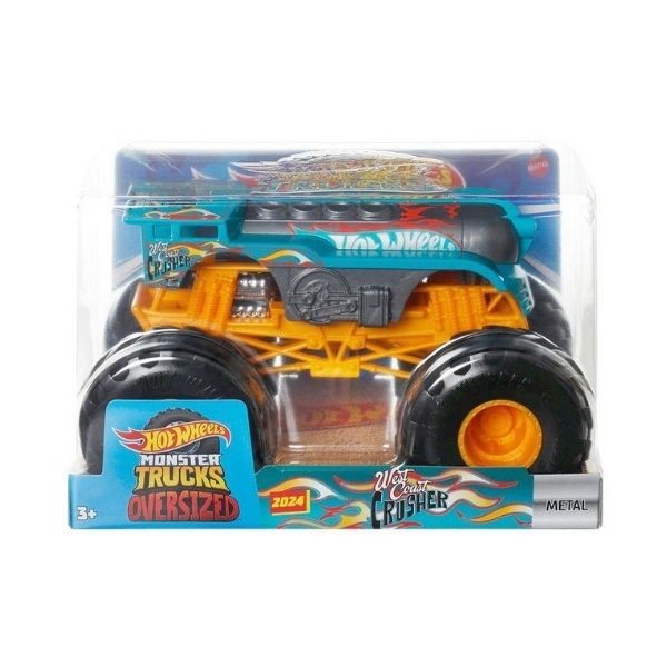 Hot Wheels Monster Trucks 1:24 Arabalar FYJ83 - HTM78 West Coast Crusher