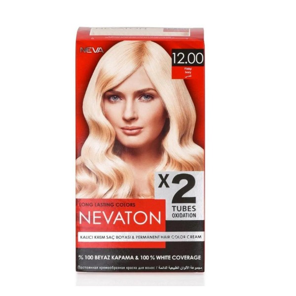 Nevaton 12.00 Fil Dişi 2x50ml Saç Boyası 15ml Saç Bakım Maskesi
