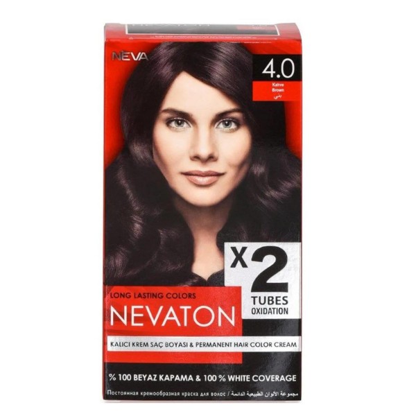 Nevaton 5.0 Açık Kahve 2x50ml Saç Boyası 15ml Saç Bakım Maskesi