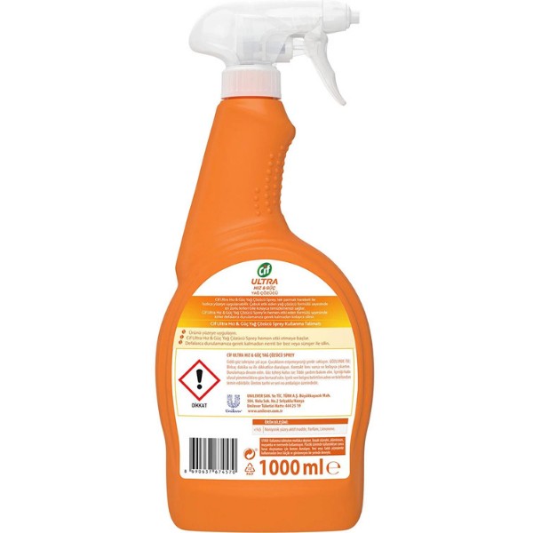 Cif Ultra Hız  & Güç Yağ Çözücü 1000 ml