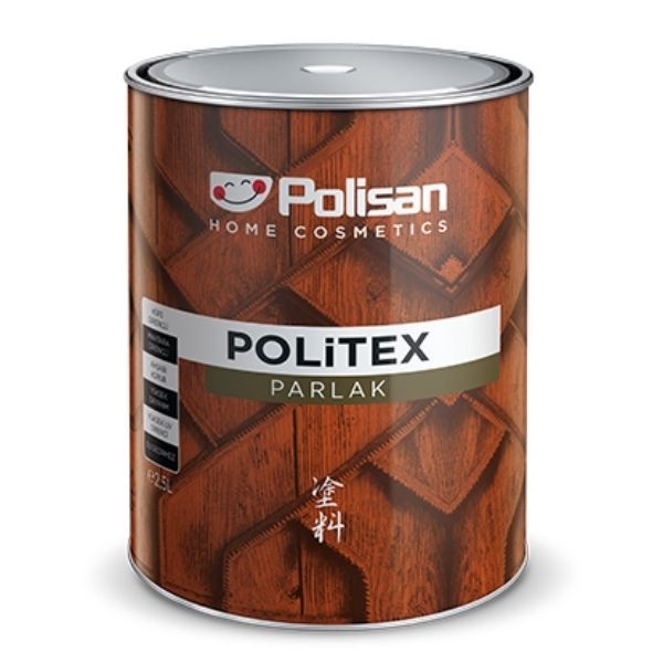 Polisan Politex Vernikli Parlak Ahşap Koruyucu Açık Meşe 2,5lt