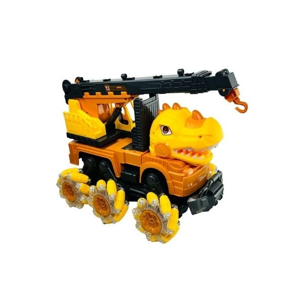 Vardem - Uzaktan Kumandalı Şarjlı 1:14 Işıklı Sesli Dinozor Vinç YJ-078-1