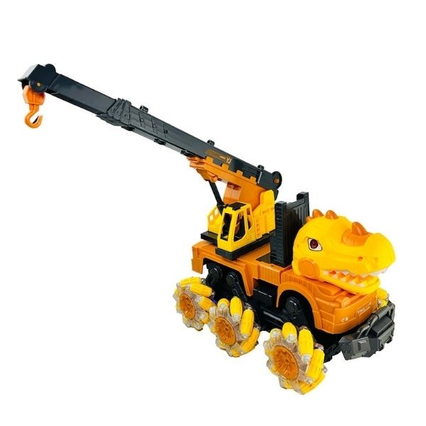 Vardem - Uzaktan Kumandalı Şarjlı 1:14 Işıklı Sesli Dinozor Vinç YJ-078-1