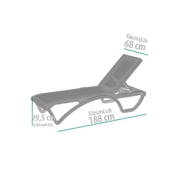 Brezza Elite Plastik Şezlong