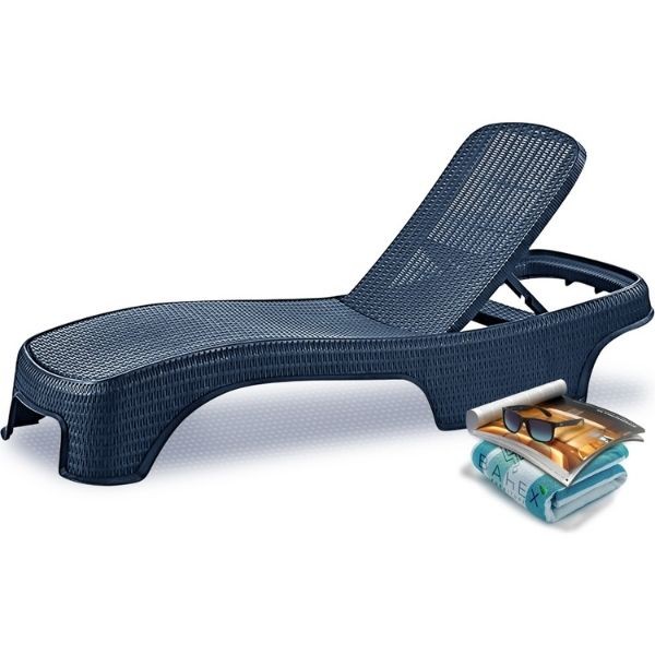 Brezza Rattan Şezlong Antrasit
