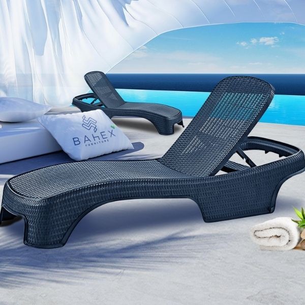 Brezza Rattan Şezlong Antrasit