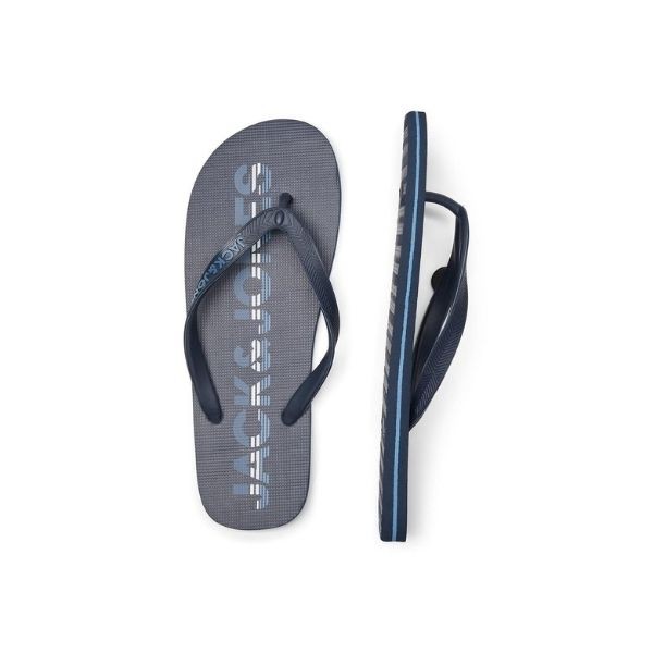 Jack&Jones Jack&Jones Erkek Logo Flıp Flop 12230641 Lacivert 44-45