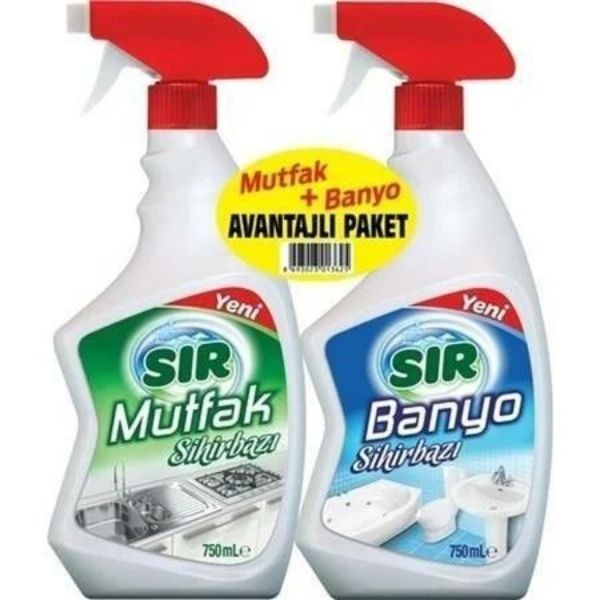 Sır Mutfak Sprey+Banyo Shirbazı 750ml+750ml