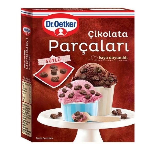Dr.Oetker Çikolata Parçaları Sütlü 70 G