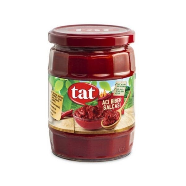 Tat Acı Biber Salçası Cam 550 G