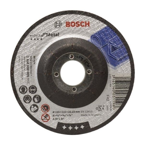 Bosch - 115*2,5 mm Expert Serisi Bombeli Metal Kesme Diski (Taş)