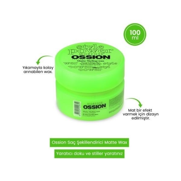 Morfose Ossion Matte Styling Mat Wax 100 Ml