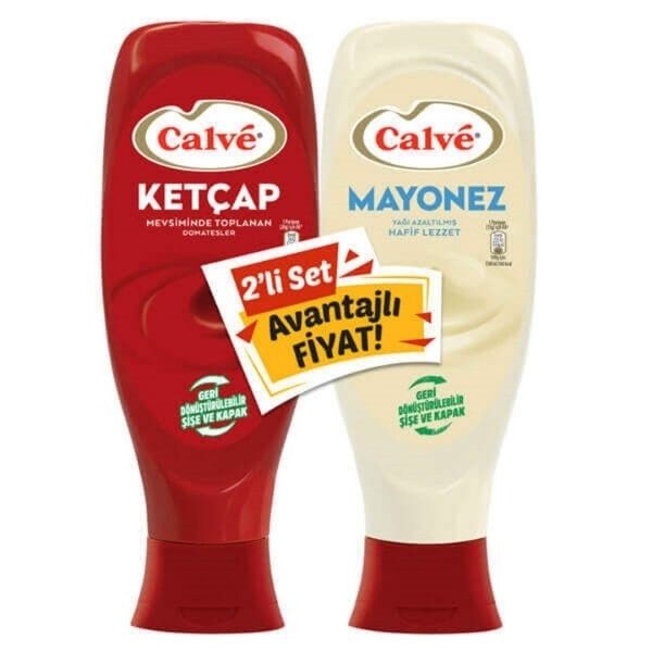 Calve Ketçap Mayonez Set 1150 G