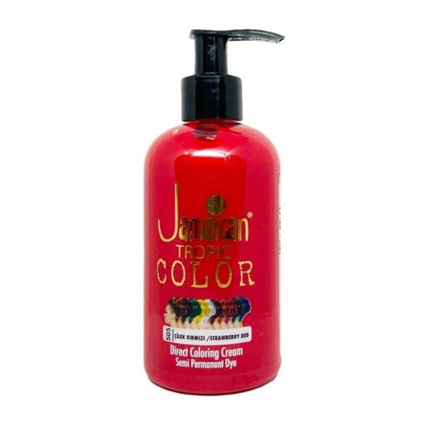 Jamaican Tropic Color Unisex Çilek Kırmızısı Saç Boyası 250 Ml