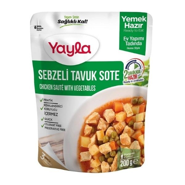 Yayla Sebzeli Tavuk Sote 200 G