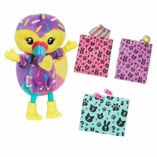 Barbie Cutie Reveal Bebekler Chelsea Tropikal Orman Serisi HKR12-HKR16 Tukan