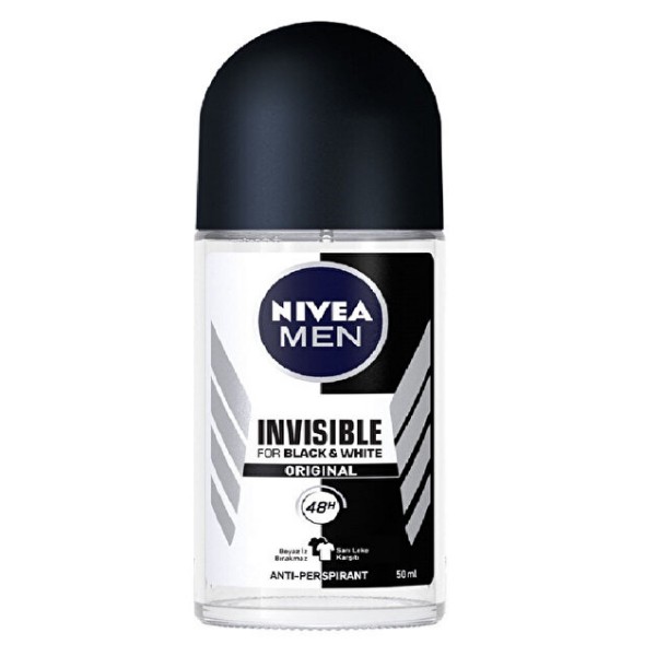 Nivea Men Roll-On Deo Invisible Black & White