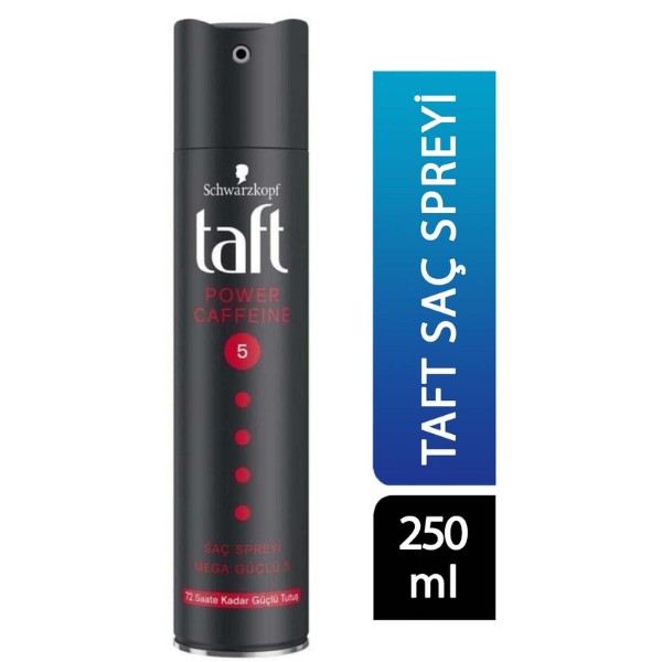 Taft Saç Spreyi 250 ml Power Caffeine Mega Güçlü