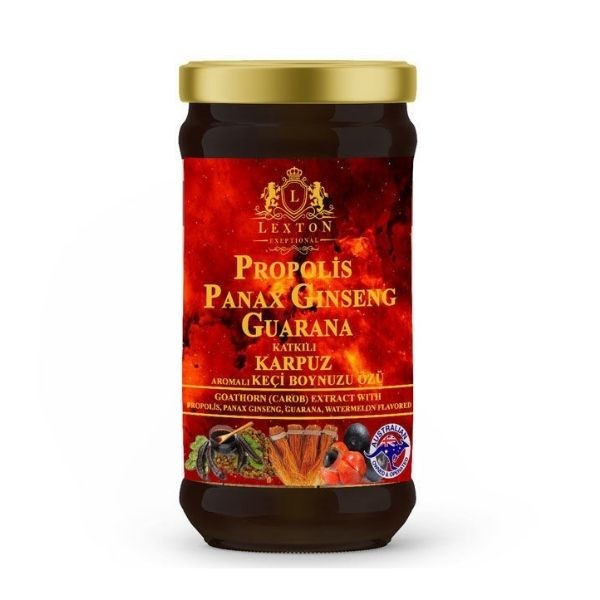 Lexton Propolis Panax Ginseng Ve Guarana Katkılı Karpuz Aromalı Harnup Özü 640GR