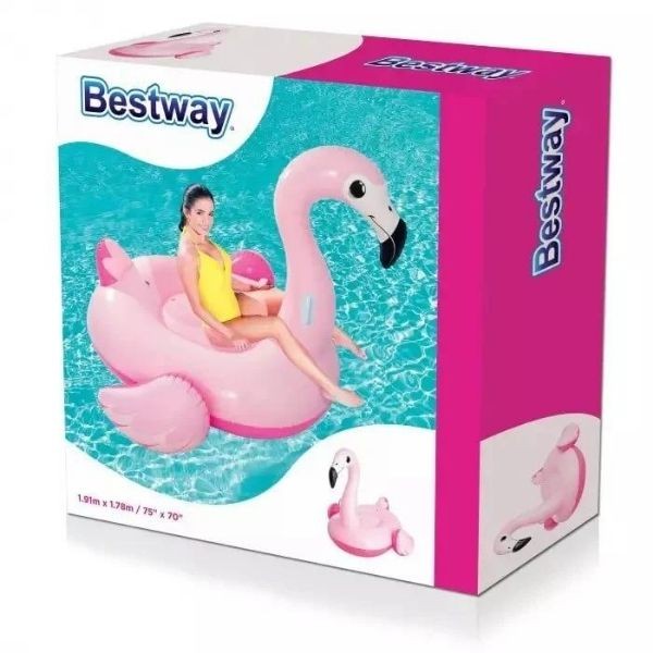 41110 Bestway Pembe Flamingo Binici