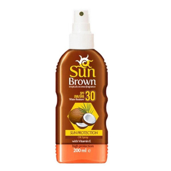Sun Brown Güneş Koruyucu Güneş Yağı Spreyi Spf30 200 Ml