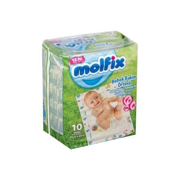 Molfix Bebek Bakım Örtüsü 60*60 10'lu Paket