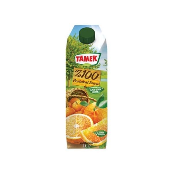 Tamek % 100 Portakal Suyu 1 Lt