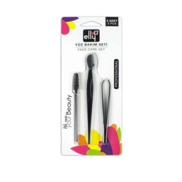 Elly Yüz Bakım Seti Cımbız, Ustura ve Maskara - 03