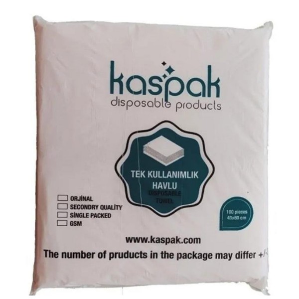 Kaspak Saç Havlusu 100'lü Dokusuz