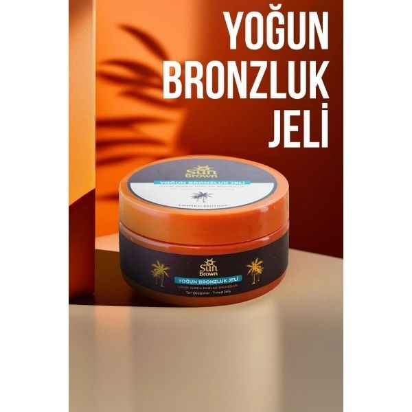 Sun Brown Tinted Jelly Spf’siz Yoğun Bronzluk Güneş Jeli 200 Ml