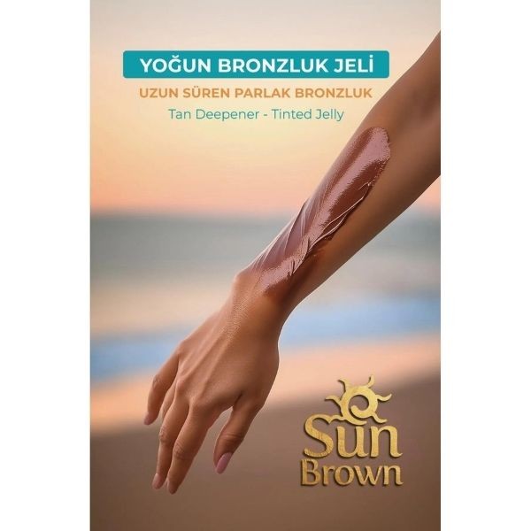 Sun Brown Tinted Jelly Spf’siz Yoğun Bronzluk Güneş Jeli 200 Ml