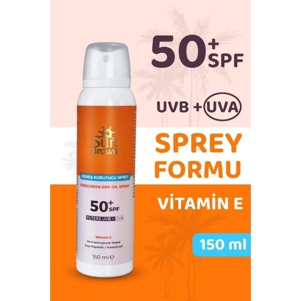 Sun Brown Güneş Koruyucu Spf50+ Sprey 150 Ml