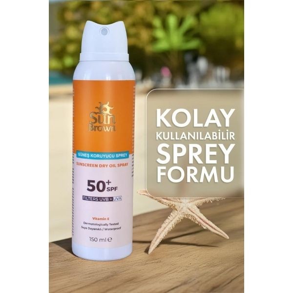 Sun Brown Güneş Koruyucu Spf50+ Sprey 150 Ml