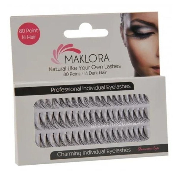 Maklora Natural 80'li Tekli Kirpik Uzun