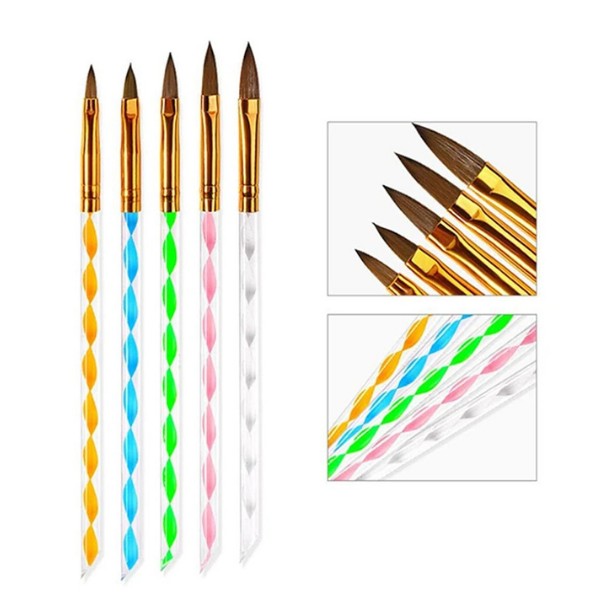 Misyul Tırnak Desen Fırçası  5'Li