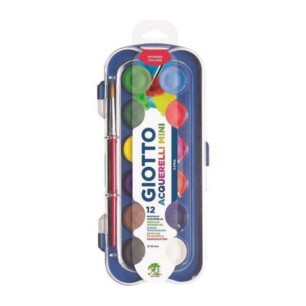 Giotto Sulu Boya 12 Renk 23 mm Çap