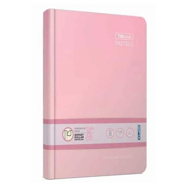 Thebook Pastels İplik Dikişli Sert Kapak Defter 17x24 160 Yaprak Çizigili (3048) Gıpta