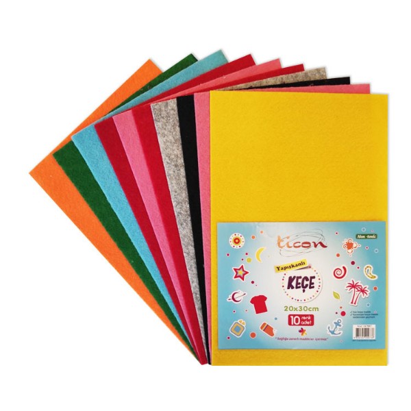 Ticon Yapışkanlı Keçe 20*30 cm 10'lu