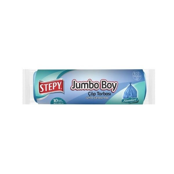 Stepy Çöp Torbası Jumbo Boy 80x110 Cm 10'lu