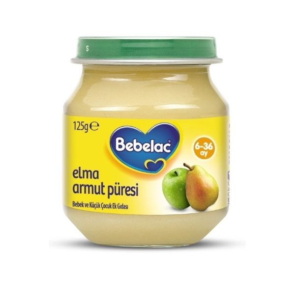 Bebelac Elma Armut Püresi Kavanoz Maması 125 Gr