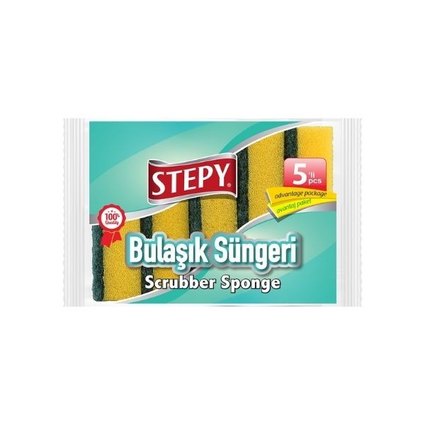 Stepy Bulaşık Süngeri 5'li