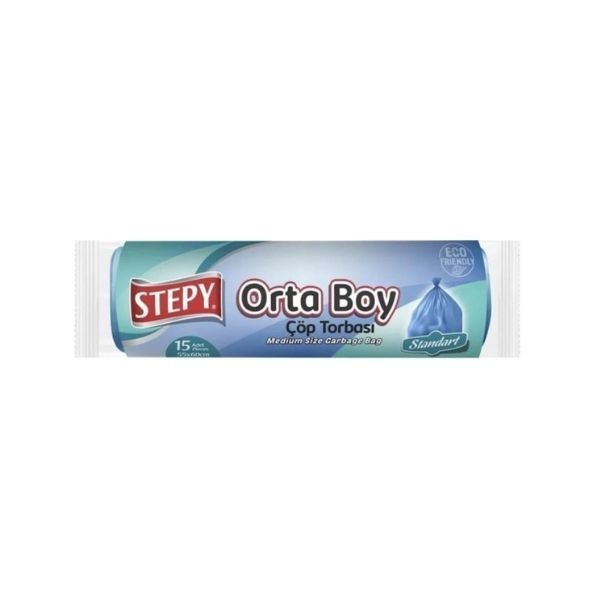 Stepy Çöp Torbası Orta Boy 15'li