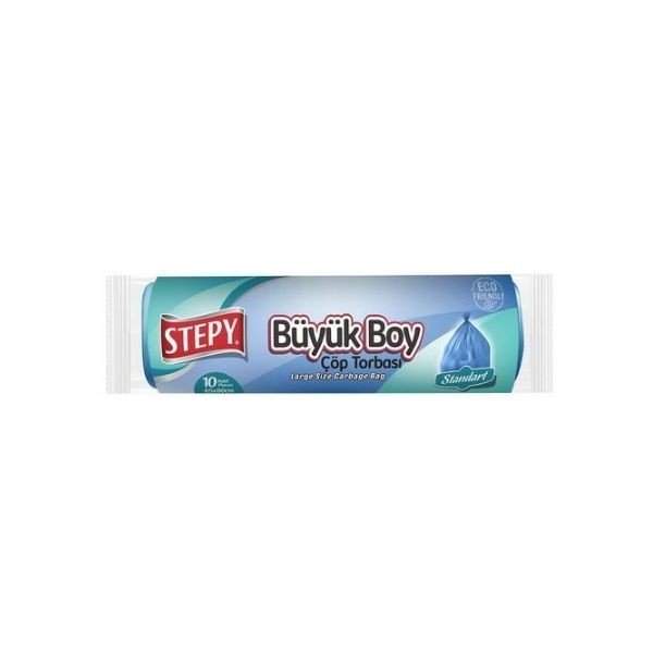 Stepy Standart Büyük Boy Çöp Torbası 10'lu