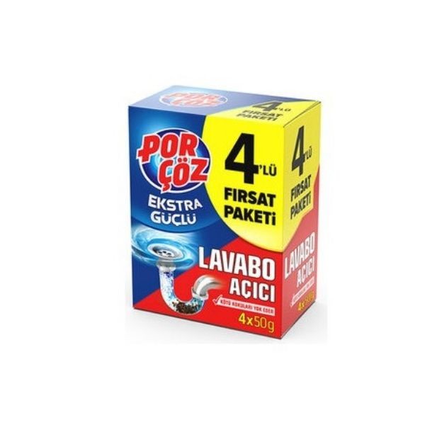 Porçöz Lavabo Açıcı Granül 4 x 50 Gr
