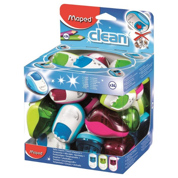 Maped Clean Çift Delik Kalemtıraş 030211