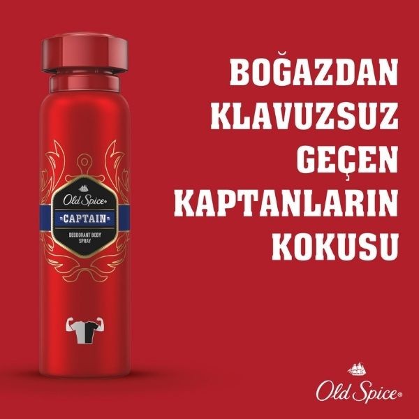 Old Spice Sprey Deodorant Captain 150 Ml