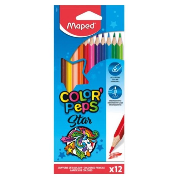 Maped Color'Peps Kuru Boya 12'Li Kutu