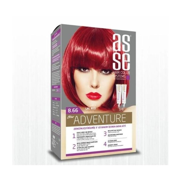 Asse Adventure Set Saç Boyası No:8.66 Lal Kızıl