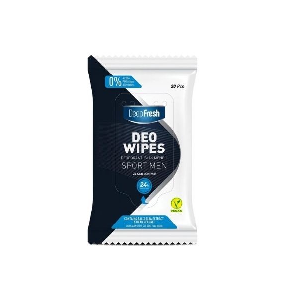 Deep Fresh Deodorant Islak Mendil Erkek 20'li
