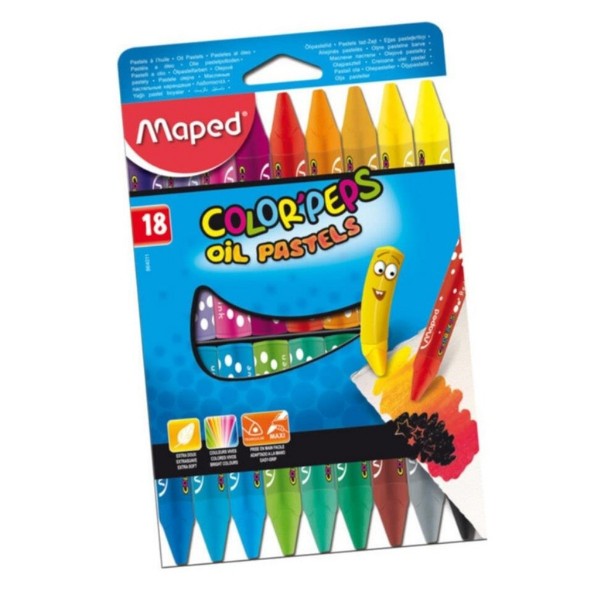 Maped Color Peps Yağlı Pastel Boya 24 Renk